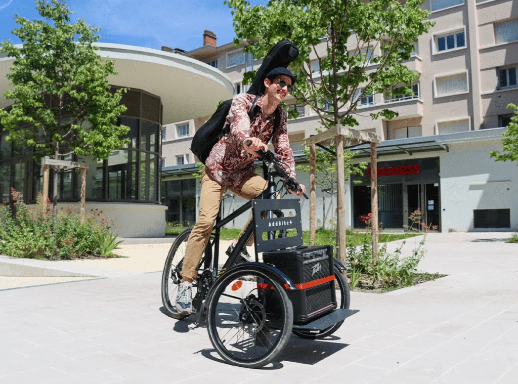 Tricycle bike conversion kit lets you transport your goods by bike smartly with a 3 wheel kit