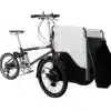 vélo cargo triporteur_Vue de trois-quarts couvercle ouvert