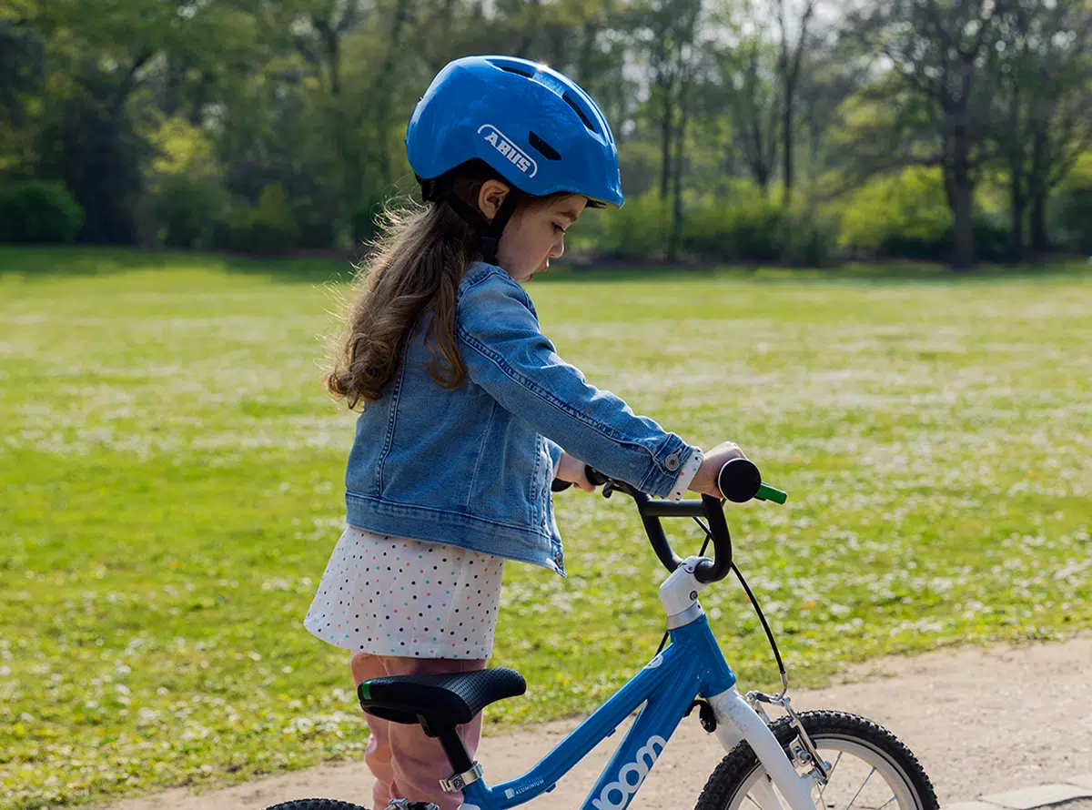 ABUS_ Casque vélo enfant ville sécurité SCRAPER 3.0 KID SHINY ORANGE