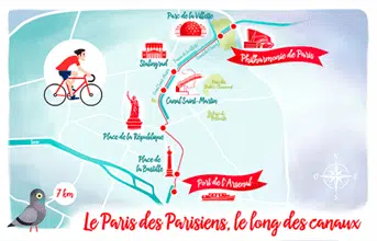Location vélo cargo Paris : balade le long des canaux