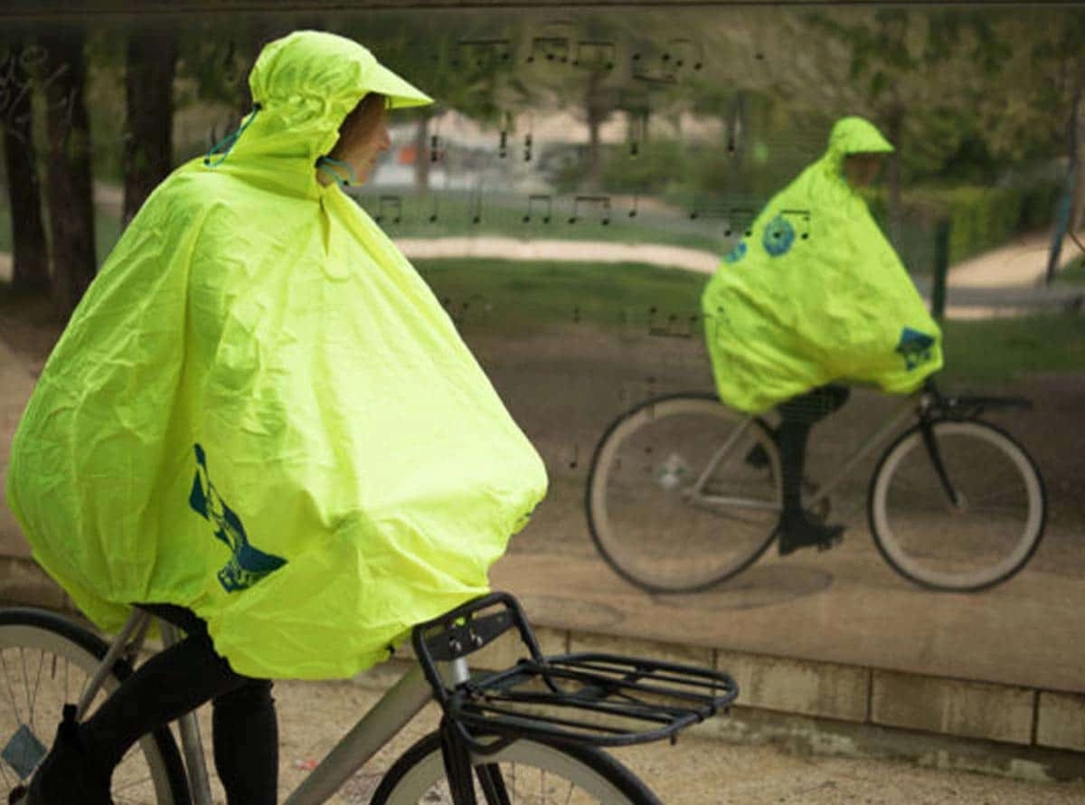 Yellow adult rain poncho for everyday use