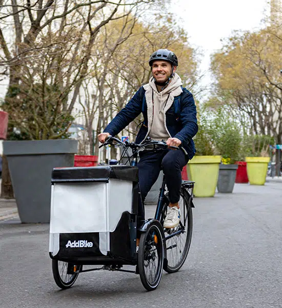 Kit-box_cargo bike with front carrier