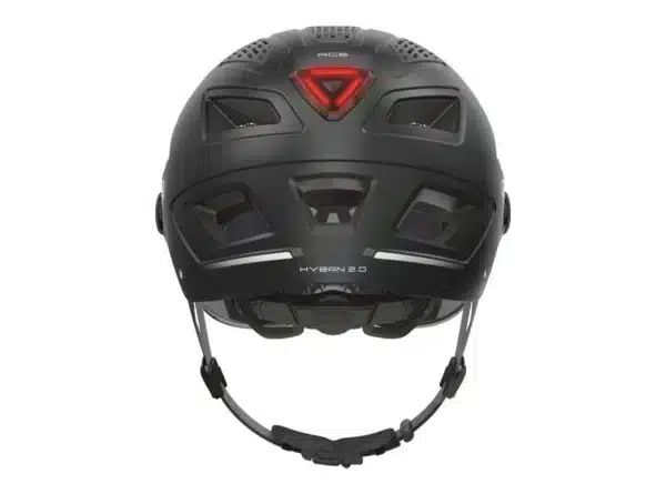 ABUS_Casque velo HYBAN 2.0 ACE noir mat derrière