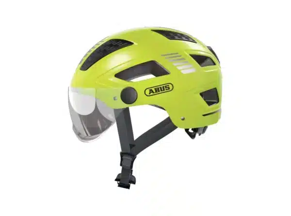 ABUS_Casque velo HYBAN 2.0 ACE jaune côté