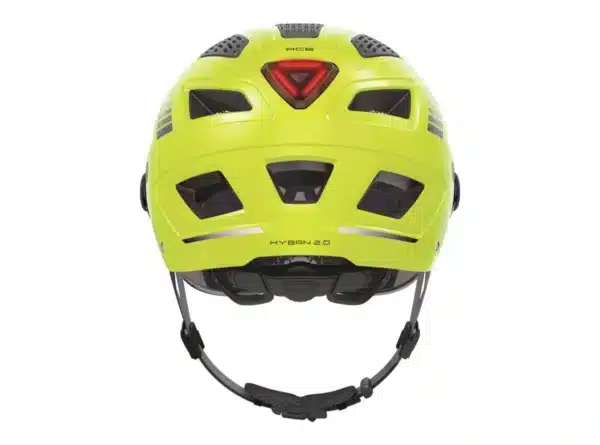 ABUS_Casque velo HYBAN 2.0 ACE jaune derrière