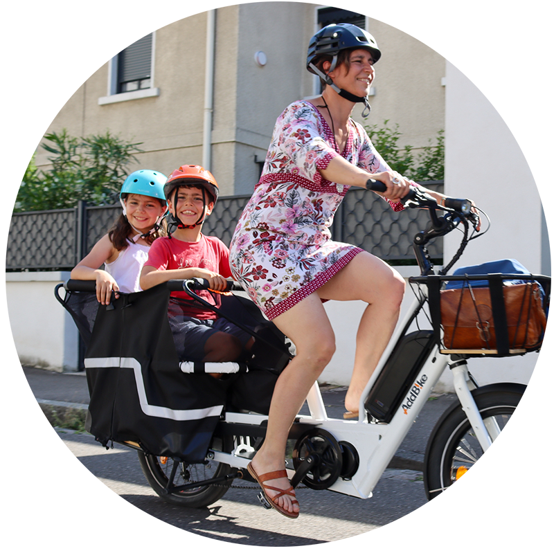 Se déplacer quotidiennement en transportant ses enfants à vélo
