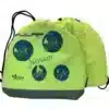 Cape de pluie vélo enfant Jaune et Pochette