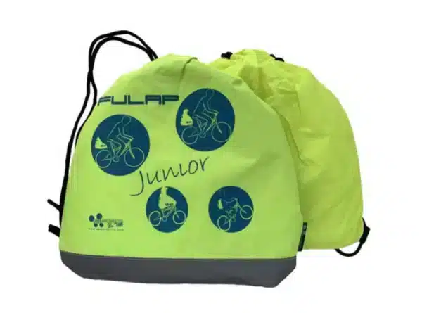 Cape de pluie vélo enfant Jaune et Pochette