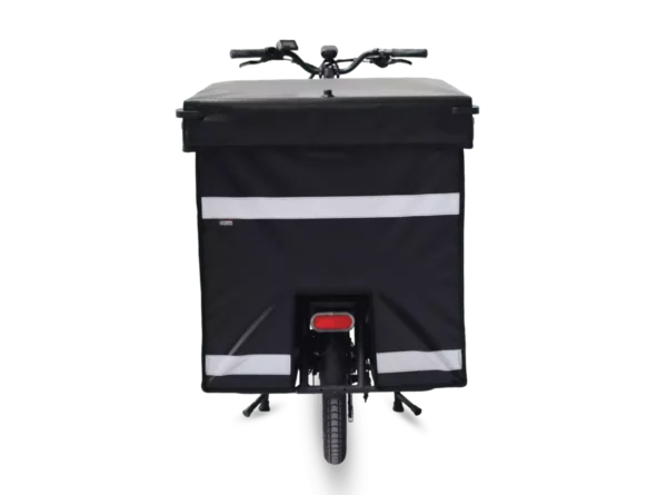 Vélo cargo professionnel vue arrière