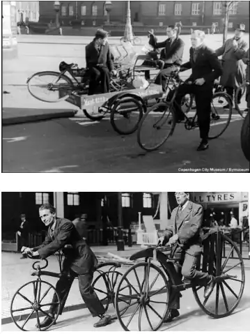 DIY cargo bike historical picture