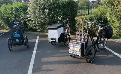 Bicycle delivery: how does Hulluch Council use a delivery bike?