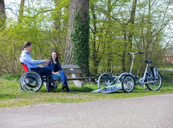 Vélo pour fauteuil roulant_Pas de transfert