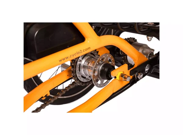 Tricycle électrique adulte stable avec différentiel