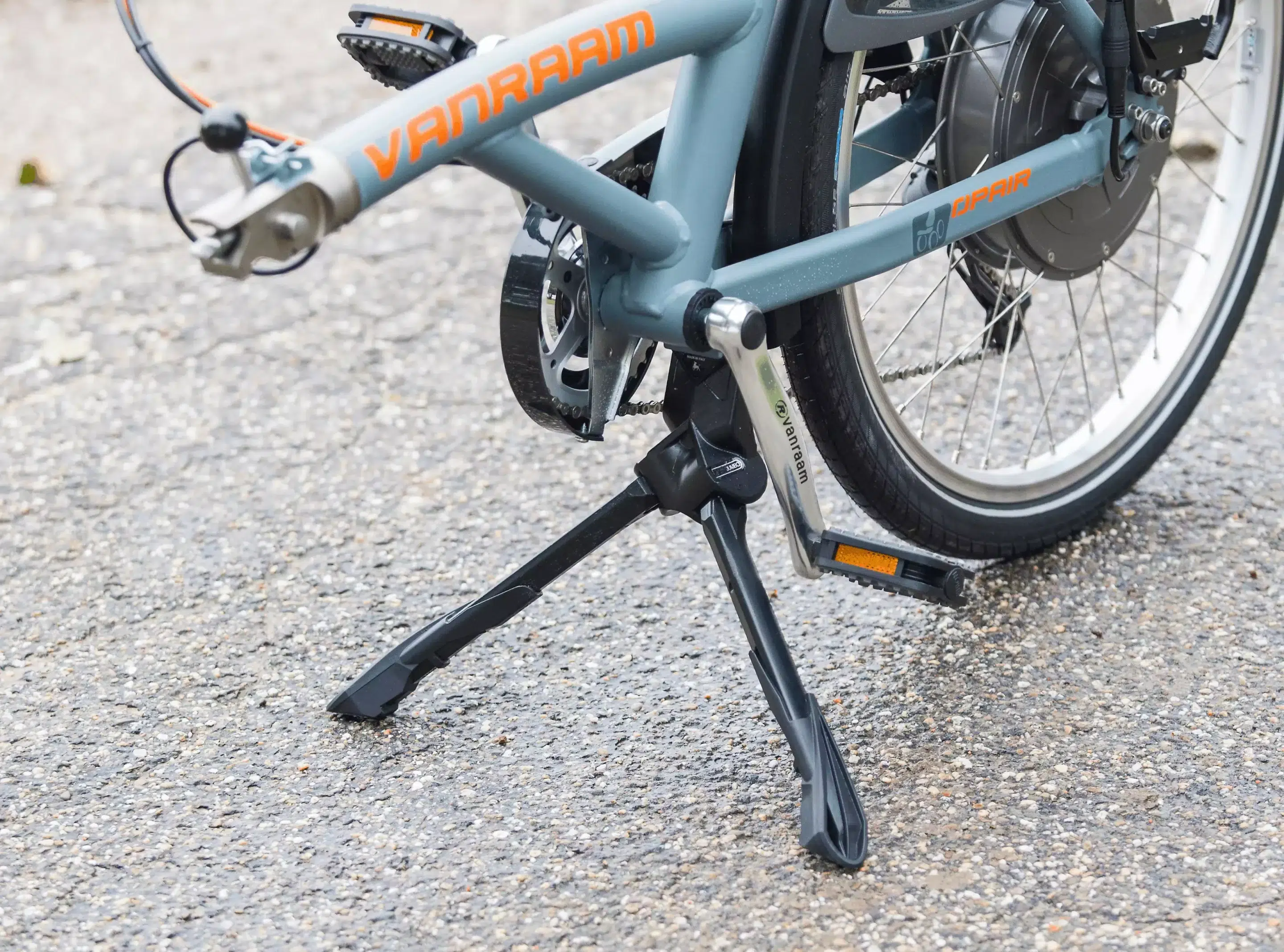 Vélo fauteuil siège avant_Béquille vélo divisible