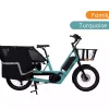 Vélo cargo enfant_U-Cargo Family Turquoise